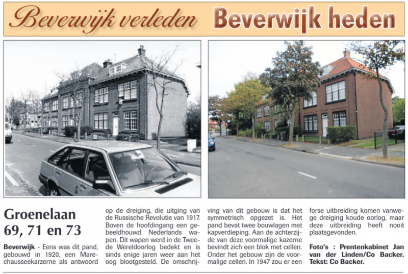 Groenelaan 69, 71 en 73
Uit de Beverwijk 23 oktober 2014
