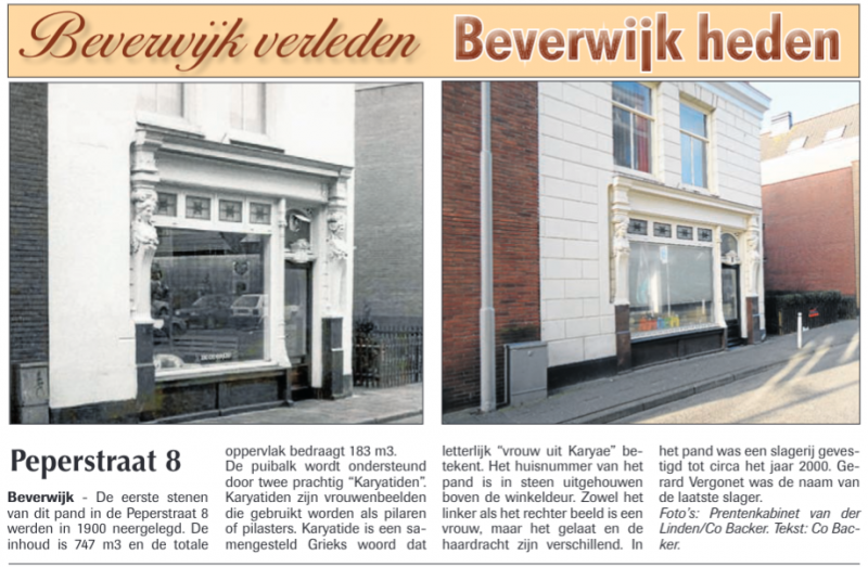 Peperstraat 8
Uit de Beverwijker 28 februari 2015
