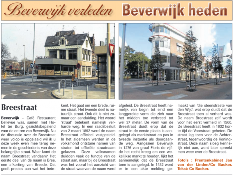 Breestraat 
Uit de Beverwijker van 4 juni 2015
