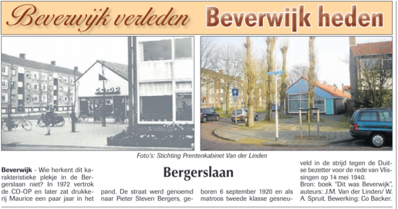 Bergerslaan
Uit de Beverwijker van 21 juni 2012
