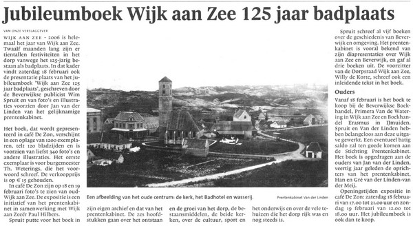 125 jaar Badplaats Wijk aan Zee
18 en 19 Febr Expositie in Cafe de Zon
Keywords: waz