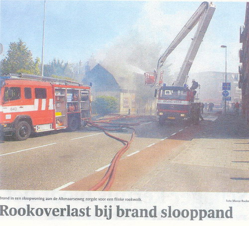 Brand Alkmaarseweg
Keywords: Bwijk Alkmaarseweg