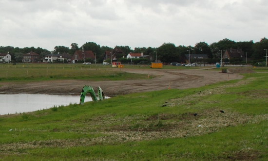 Dorpsweide
De drakenvijver wordt (is) weer gedempt maar ook nu zit het niet mee, er zijn rugstreeppadden gehoord? Dus het dempen is gestaakt en dat weer tot groot ongenoegen van de dorpers.
Keywords: waz dorpsweide